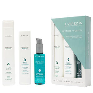 L'ANZA Healing Strength Restore & Fortify Set - Shampoo, Conditioner & Serum